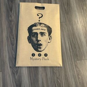 Trader Joe's Tan Mystery Pack Bag